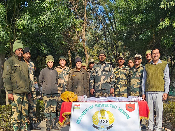 BSF recovers Pakistani drone with over 8 kg of heroin at Amritsar border (Photo/ANI)