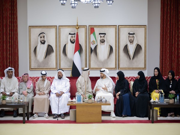 Sheikh Hamdan bin Zayed meets with members of Liwa International Festival 2025 (Photo: WAM)