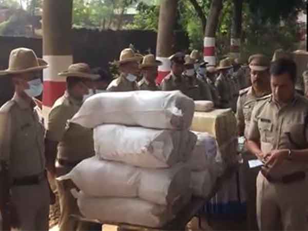 Karnataka: Mangaluru Police dispose of drugs worth over Rs 6 crore (Photo/ANI)