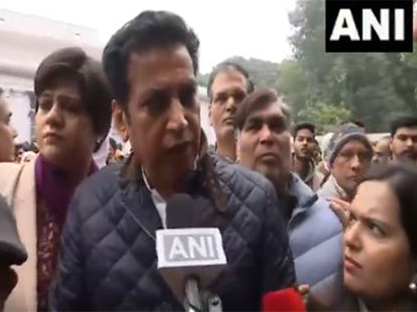 Congress President and Congress candidate from Badli Assembly constituency Devendra Yadav (Photo/ANI)