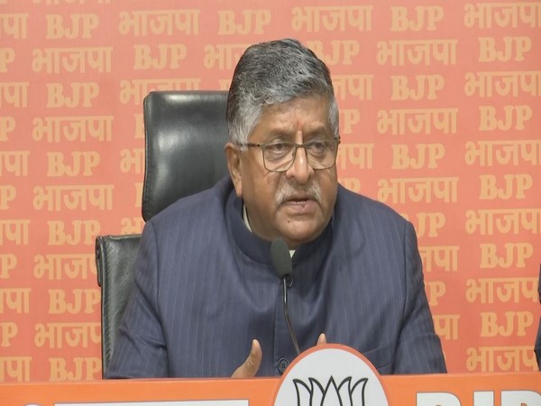 Bharatiya Janata Party (BJP) MP Ravi Shankar Prasad  (Photo/ANI)