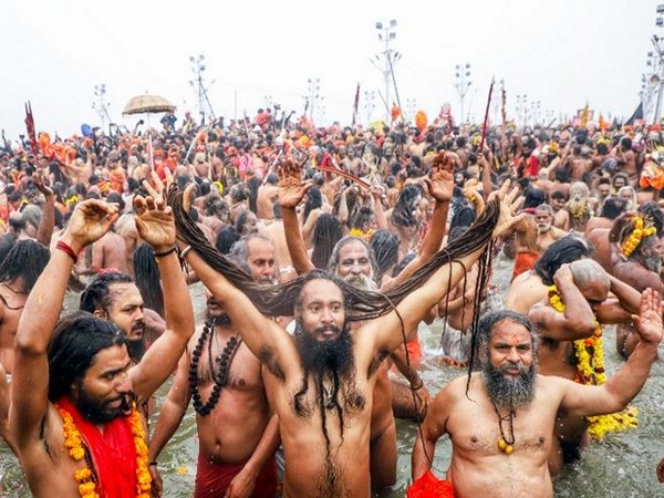 Sadhus at Maha Kumbh Mela (Photo/ANI)