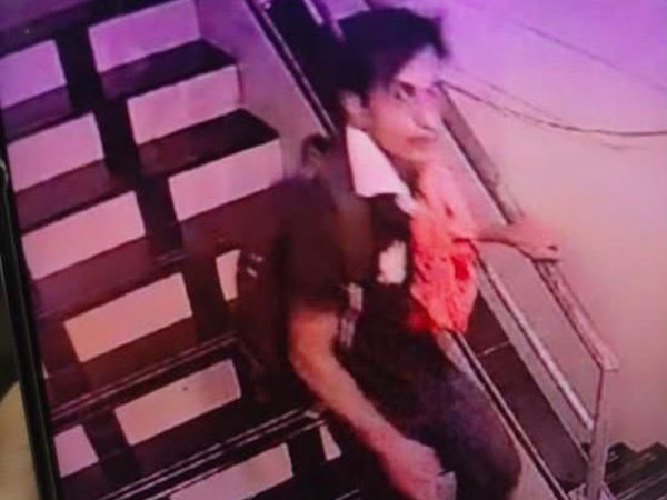 The CCTV footage of the suspected attacker (Photo/ANI)
