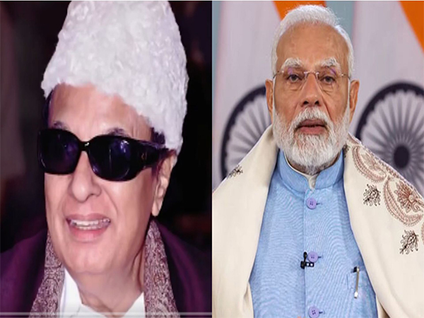 Prime Minister Narendra Modi pays tribute to MG Ramachandran (Photo/ANI)