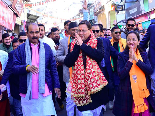 Uttarakhand CM Pushkar Singh campaigns for BJP in Pithoragarh Civic Polls (Photo/X: @pushkardhami)