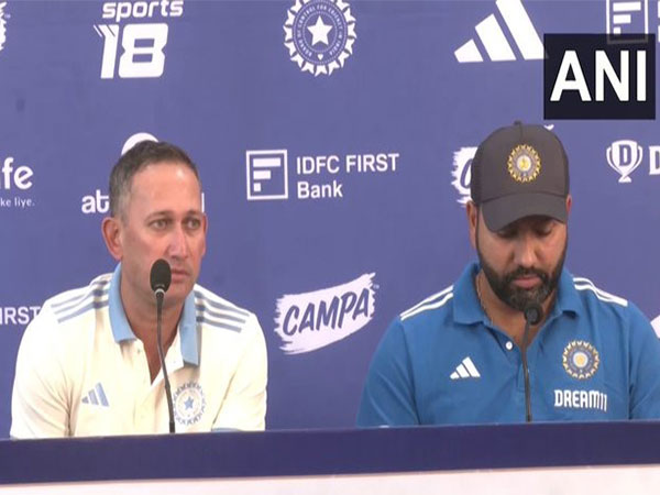 Ajit Agarkar and Rohit Sharma. (Picture: ANI)