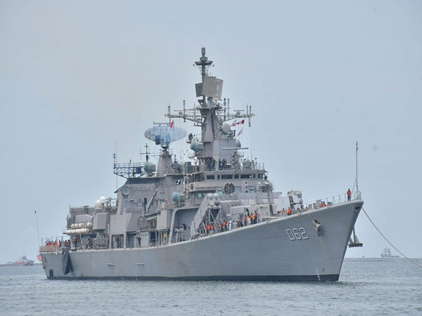 INS Mumbai arrives at Jakarta to participate in Exercise La Perouse (Image Credit: X/@indiannavy)