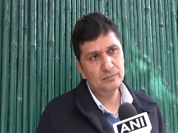 Aam Aadmi Party candidate from Greater Kailash Assembly seat Saurabh Bharadwaj (Photo/ANI)