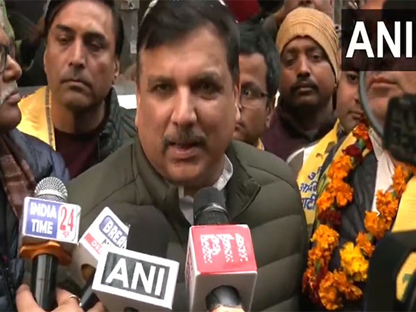 Aam Aadi Party’s Rajya Sabha MP Sanjay Singh (Photo/ANI)