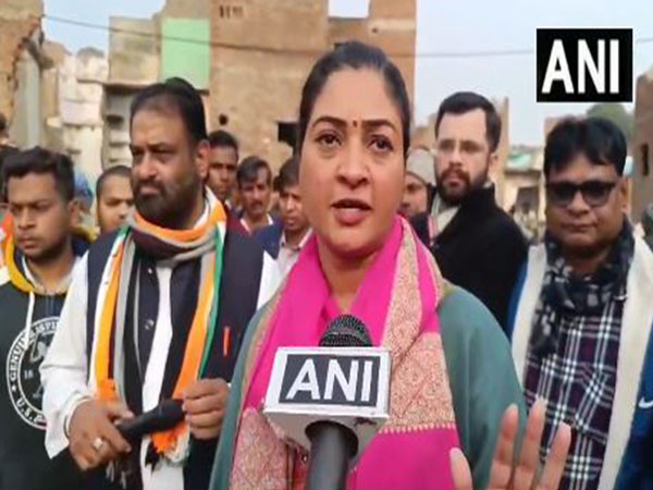 Congress candidate from Kalkaji assembly constituency Alka Lamba (Photo/ANI)
