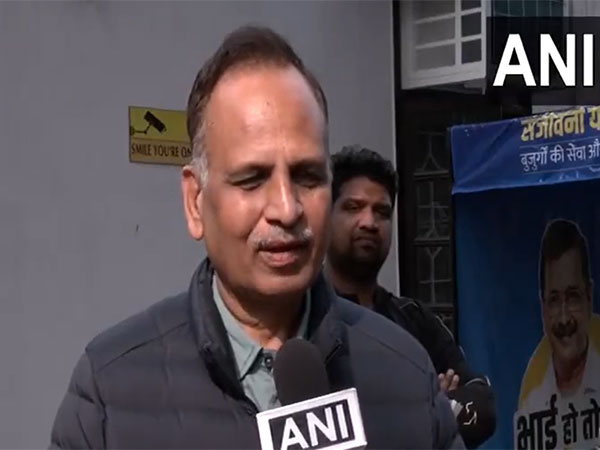 Aam Aadmi Party’s candidate from Shakur Basti Assembly seat Satyendra Jain (Photo/ANI)