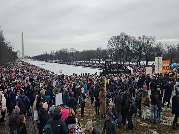 Protesters gather in Washington DC to oppose US President-elect Donald Trump (Photo/ANI)