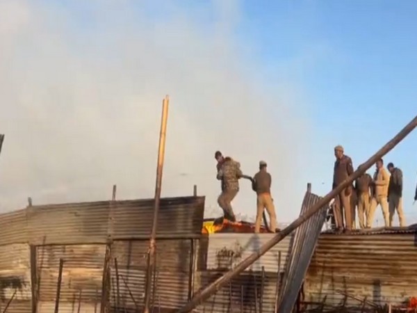 Fire fighting teams bring situation under control (Photo/ANI)
