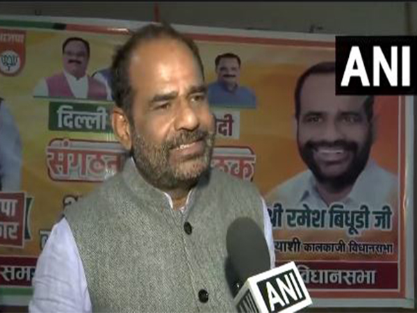 BJP candidate from Kalkaji assembly Ramesh Bidhuri.  (Photo/ANI)