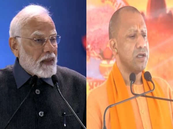 Prime Minister Narendra Modi and Uttar Pradesh Chief Minister Yogi Adityanath(File Photo/ANI)