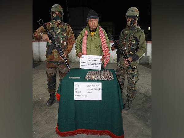 Assam Rifles, Mizoram Police seizes explosives in Aizwal and arrested one person (Photo/Assam Rifles)