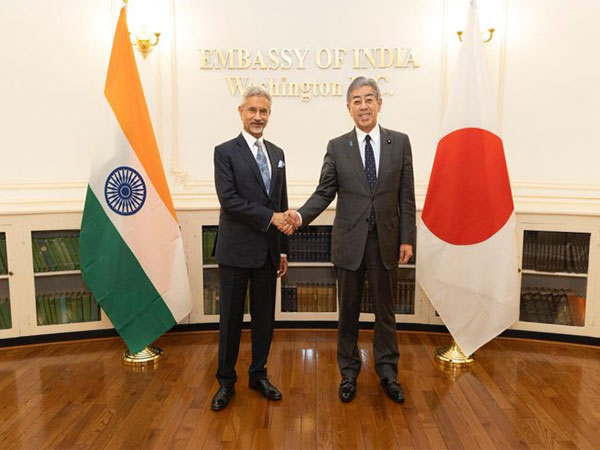 External Affairs Minister S Jaishankar with Japan’s Foreign Minister Takeshi Iwaya (Image: X@DrSJaishankar)