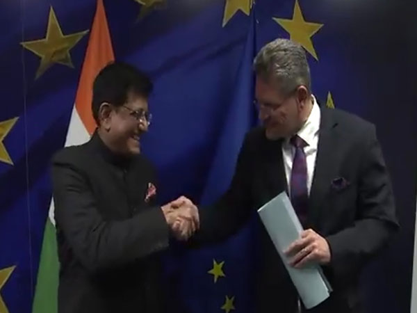 Union Minister Piyush Goyal and Maroš Šefčovič, Commissioner for Trade and Economic Security, EU (Photo source: @MarosSefcovic/X)