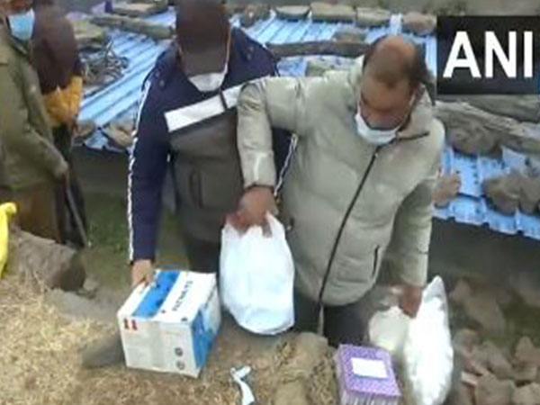 Health Department teams in Budhal Village, Rajouri  (Photo/ANI)