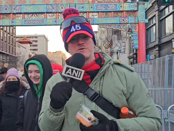 People outside US Capitol Rotunda building (Photo/ANI)