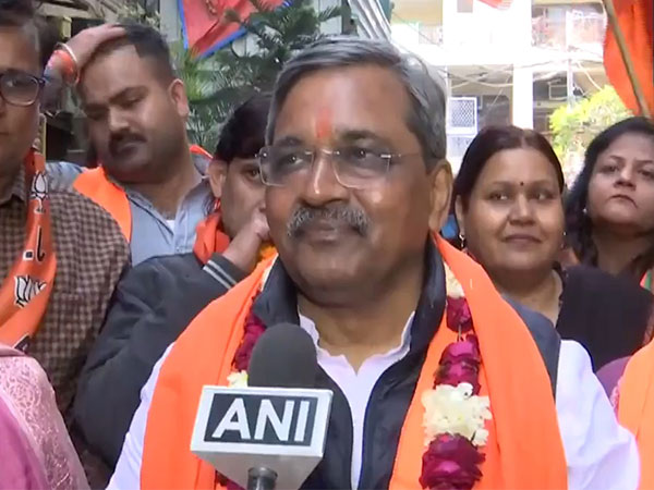  Bharatiya Janata Party’s candidate from Malviya Nagar Assembly constituency, Satish Upadhyay (Photo/ANI) 