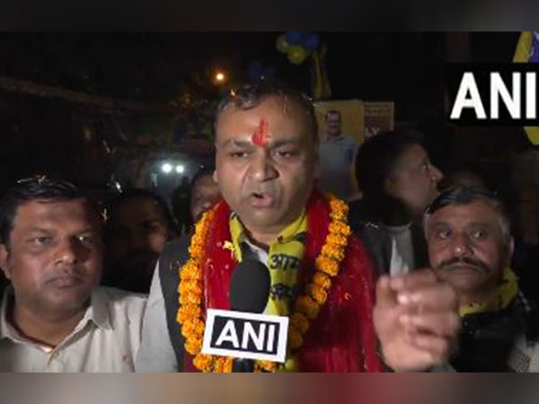 AAP candidate from Rohini assembly seat, Pradeep Mittal. (Photo/ANI)
