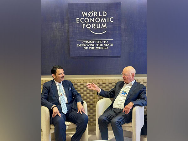 CM Devendra Fadnavis with WEF founder and Chairman Klaus Schwab(Photo/ANI)