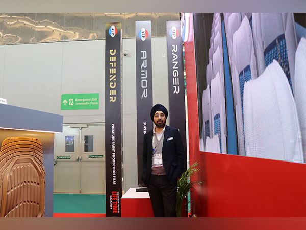 Tejbir Singh Anand, MD - ALP Overseas Pvt. Ltd. unveiling the revolutionary range of Paint Protection Films at Bharat Mobility 2025 Expo at Yashoboomi, Dwarka