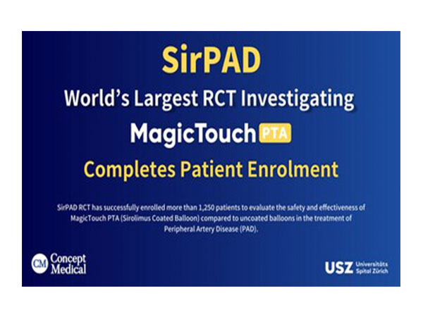 Concept Medical proudly announces that over 1,250 patients have successfully enrolled in the SirPAD Trial.
