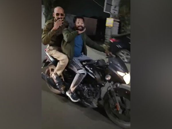 Screengrab from the viral video. (Photo/ Indore police)