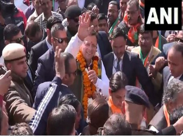 Uttarakhand CM Pushkar Singh Dhami campaigns for BJP candidate from Wazirpur constituency (Photo/ANI)