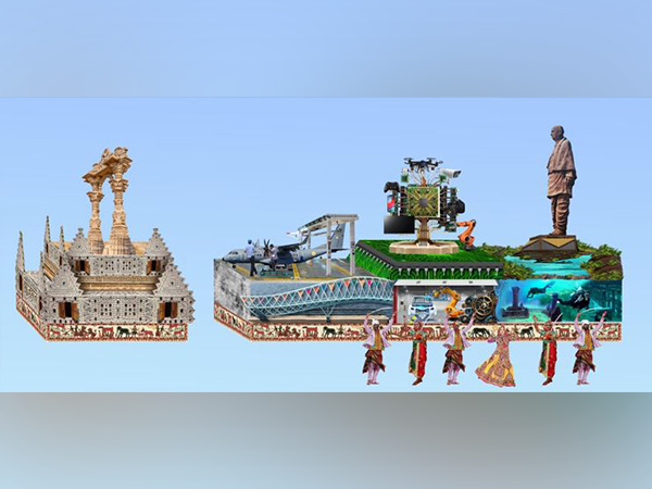 Gujarat Tableau for Republic Day.(Photo/ANI)