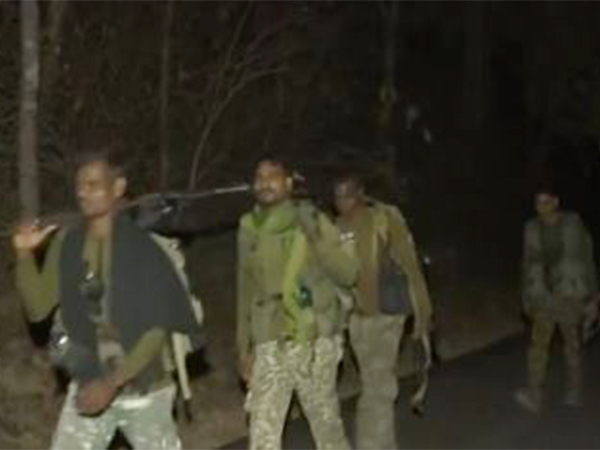 Security personnel return to their base after encounter (Photo/ANI)