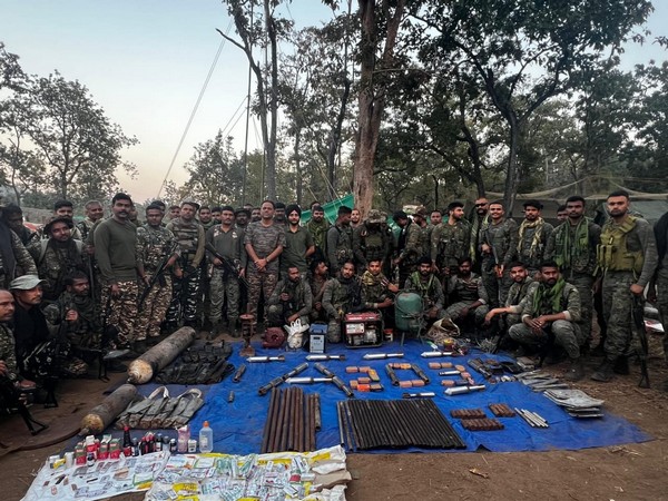 CRPF recover explosives, weapons in anti-Maoist operation. (Photo source: Cobra 203 Battalion)