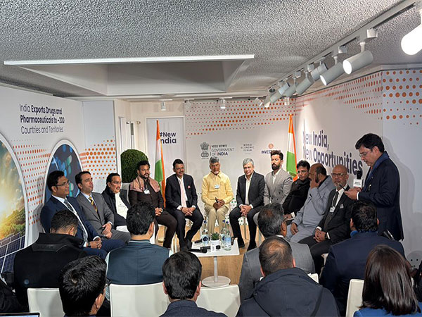Team India at World Economi Forum in Davos (Image: ANI)