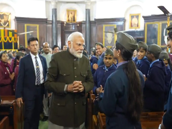 Prime Minister Narendra Modi interacts with students on Parakram Diwas (Photo/ X: @narendramodi)