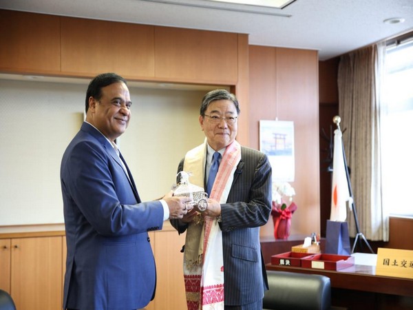 Assam CM Himanta Biswa meeting Furukawa Yasushi, Japan’s State Minister of Land, Infrastructure, Transport and Tourism (Photo/X @himantabiswa)