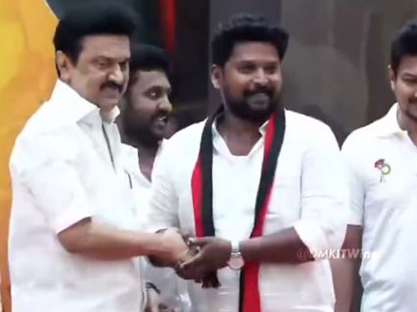 Tamil Nadu MK Stalin at DMK’s mass induction event (Photo/X: @arivalayam)