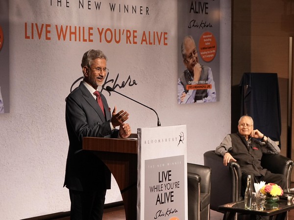 External Affairs Minister S Jaishankar attends book release of ‘Live While You’re Alive’ authored by Shiv Khera (Image: X@DrSJaishankar)