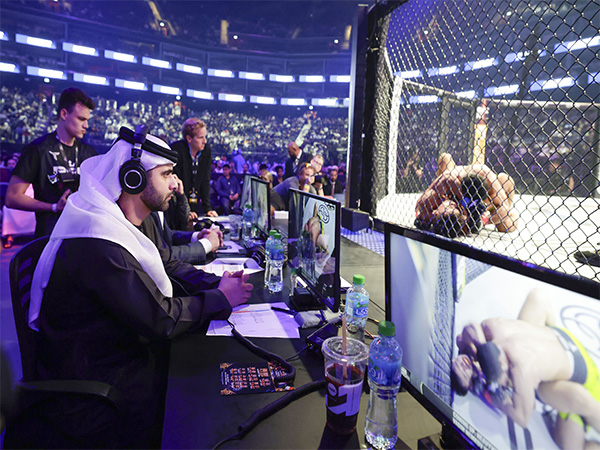 Mansoor bin Mohammed attends ‘Road to Champions in Dubai’ tournament (Image/WAM)