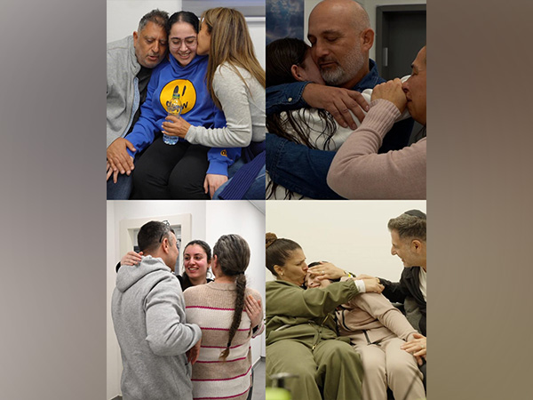 Israeli hostages reunite with family (Photo: X@IDF)