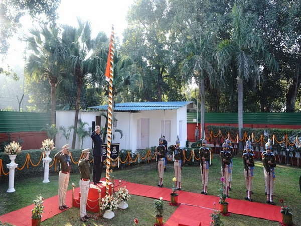 Jaishankar unfurls the national flag at his residence on the 76th Republic Day, celebrating national pride. (Photo: X/ @DrSJaishankar)