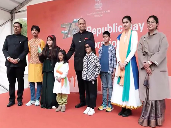 Consulate General of India in Shanghai, Pratik Mathur, interacts with Indian diaspora at the 76th Republic Day celebration in Shanghai. (Photo: X/ @IndiaInShanghai)