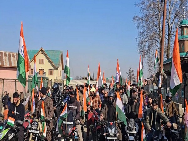 Tiranga Yatra organised in Uri to commemorate India’s 76th Republic Day (Photo/ANI)
