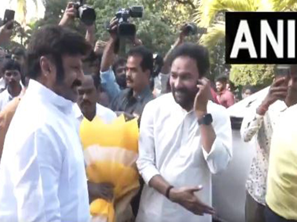 Union Minister G Kishan Reddy meets Nandamuri Balakrishna(Image source/ANI) 