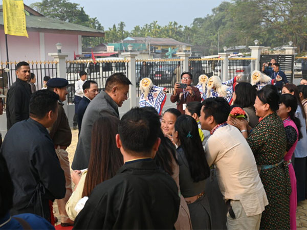 Sikyong Penpa Tsering addressing the Tibetan community at Miao Choepheling Tibetan Settlement. (Photo: X/@CTA_TibetdotNet)