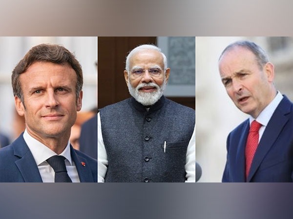 French President Emmanuel Macron, PM Narendra Modi, Irish PM Micheal Martin (Image Credit: X/@EmmanuelMacron/@NarendraModi/@MichealMartinTD)