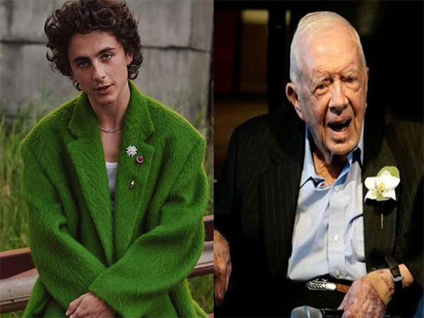 Timothee Chalamet, Jimmy Carter (Photo/Instagram/@tchalamet/Reuters)
