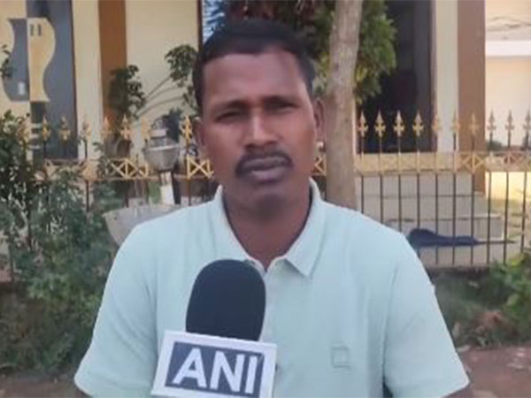 Recipient of Gallantry Award and Former Naxal Sanjay Potam (Photo/ANI) 