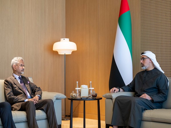 External Affairs Minister S Jaishankar and Crown Prince of Abu Dhabi (Photo/@DrSJaishankar)